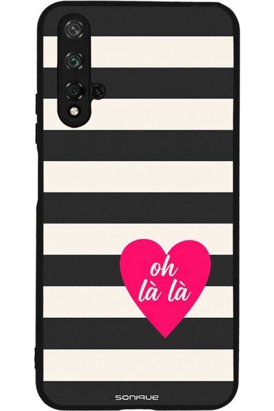 Sonique Σειρά Stripe Stories Θήκη για Honor 20 / Nova 5T Oh La La - Μαύρο