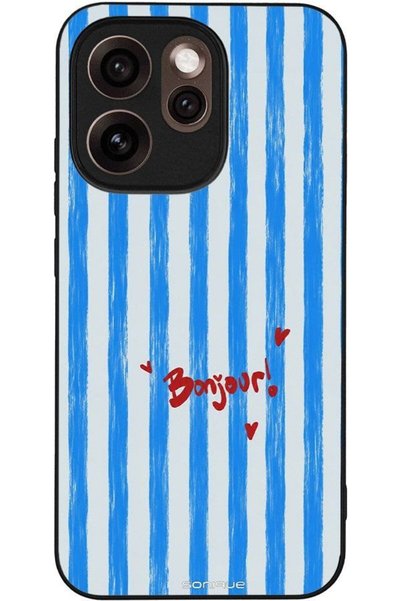 Sonique Σειρά Stripe Stories Θήκη για Oppo Reno15 Pro 5G Bonjour Blue