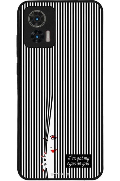 Sonique Σειρά Stripe Stories Θήκη για Motorola Edge 30 Neo 5G Eye On You - Μαύρο
