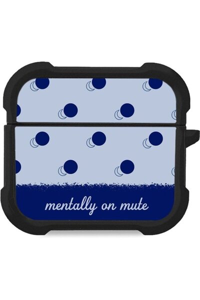 Sonique Delulu Σειρά Polka Era Θήκη Σιλικόνης για Airpods 3 Μπλε Mentally