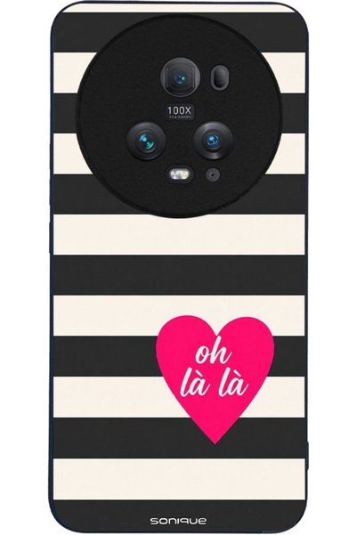 Sonique Σειρά Stripe Stories Θήκη για Honor Magic5 Pro 5G Oh La La - Μαύρο