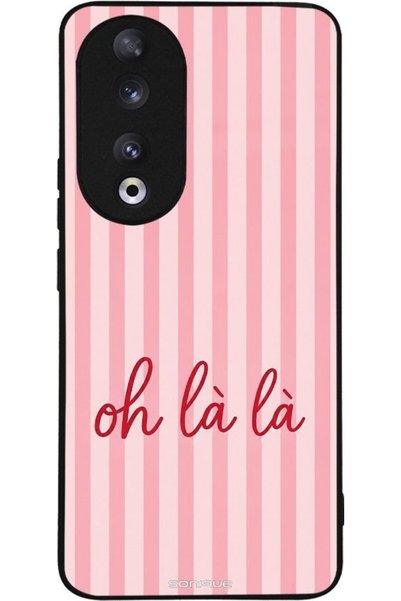 Sonique Σειρά Stripe Stories Θήκη για Honor 90 5G Oh La La - Ροζ