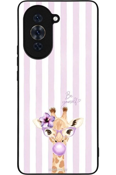 Sonique Σειρά Stripe Stories Θήκη για Huawei Nova 10 Pro Λιλά-Καμηλοπάρδαλη μ...