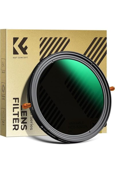 K&F CONCEPT فلتر عدسة متغير ND2-32 وفلتر استقطاب CPL بقطر 82 مم في عدسة واحدة