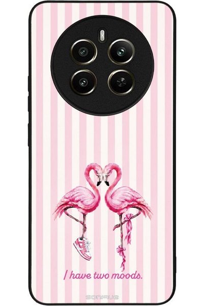 Sonique Σειρά Stripe Stories Θήκη για Realme 12 Plus 5G Φλαμίνγκο