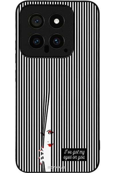 Sonique Σειρά Stripe Stories Θήκη για Xiaomi Xiaomi 14 Eye on You - Μαύρο