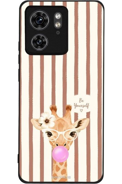 Sonique Σειρά Stripe Stories Θήκη για Motorola Edge 40 5G Καφέ - Καμηλοπάρδαλ...