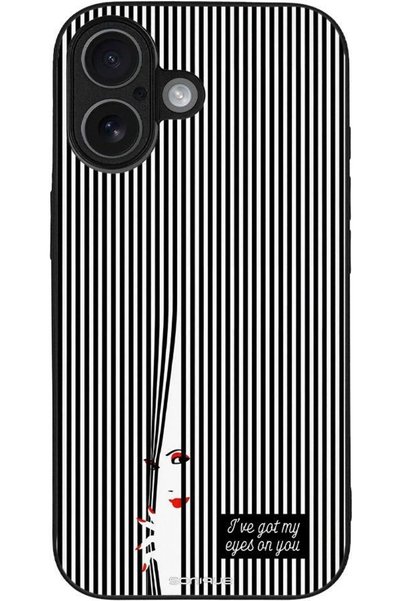Sonique Σειρά Stripe Stories Θήκη για Apple iPhone 17 Eye On You - Μαύρο