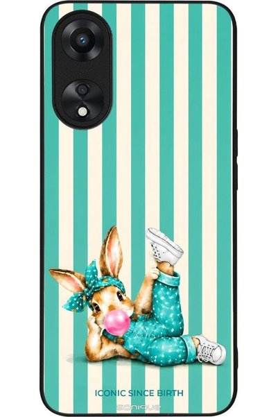 Sonique Θήκη Σειράς  "Stripe Stories " για Oppo A78 5G - Εμβληματικό Κουνελάκι