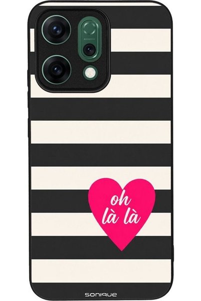 Sonique Σειρά Stripe Stories Θήκη για Oppo Reno14 5G Oh La La - Μαύρο