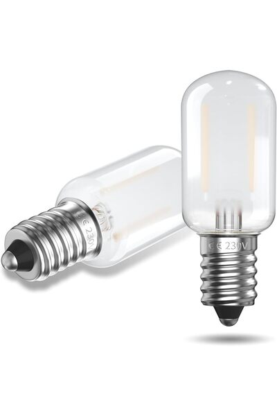 GENERAL مصباح LED T22 E14 بقوة 1 واط، أبيض دافئ 2700 كلفن، مصباح ثلاجة 220-24...