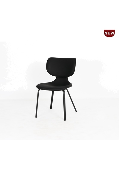 IN HOME STORE Modern Chair Ergonomic Design Black