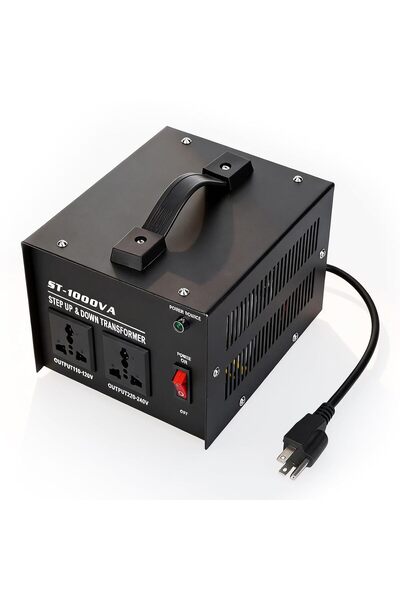 GENERAL 1000W Voltage Converter Transformer, 220V to 110V Step Down Power Ada...