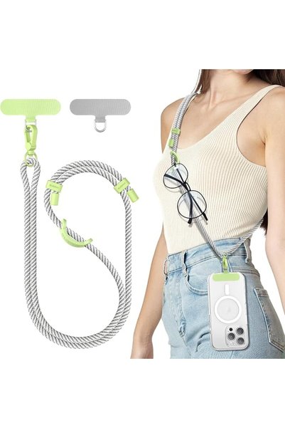 GENERAL Cross Pattern Mobile Phone Lanyard Adjustable, Mobile Phone Lanyard w...