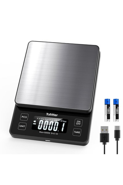 Tofitter ميزان مطبخ رقمي، قابل لإعادة الشحن عبر USB-C، دقة عالية 0.1 جرام/0.0...