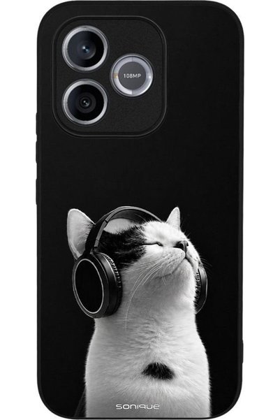 Sonique Ανδρική Έκδοση Θήκης για Honor 600 Lite 5G Audio Kitten - Λευκό