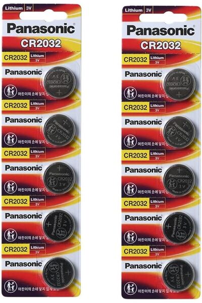 PANASONIC PROFESSIONAL Panasonic CR2032 3V Lithium Battery 2PACK X (5PCS) =10...