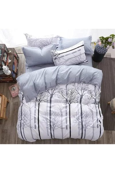 GOLDEN HOME King Size/Single Size Bedsheet duvet cover pillow case 6pcs One S...