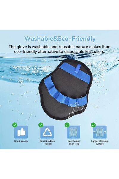 Bukela Upgraded Pet Hair Removal Glove for Cats Dogs Reusable Electrostatic G...