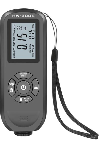 Morelian مقياس سمك الطلاء، جهاز اختبار طلاء السيارات مع شاشة LCD رقمية مضاءة ...