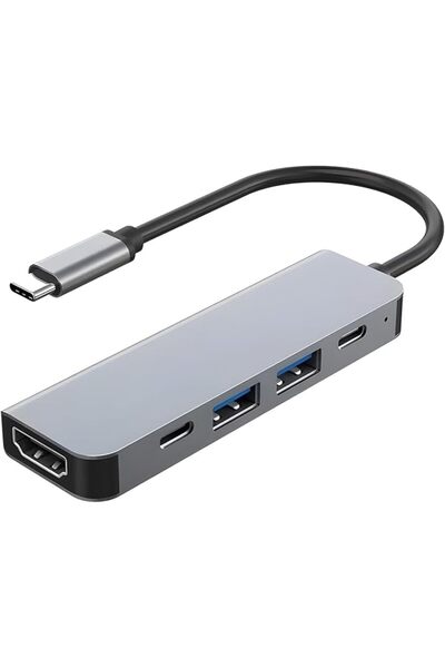 SYOSI USB C Hub 5-in-1 Docking Station with 4K HDMI, 100W Power Delivery, and...