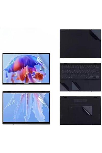 Fegishilly واقي شاشة للشاشة الرئيسية والثانوية متوافق مع لابتوب ASUS Zenbook ...