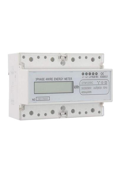 WALFRONT عداد طاقة كهربائي رقمي ثلاثي الأطوار 220/380 فولت مع شاشة LCD لقياس ...