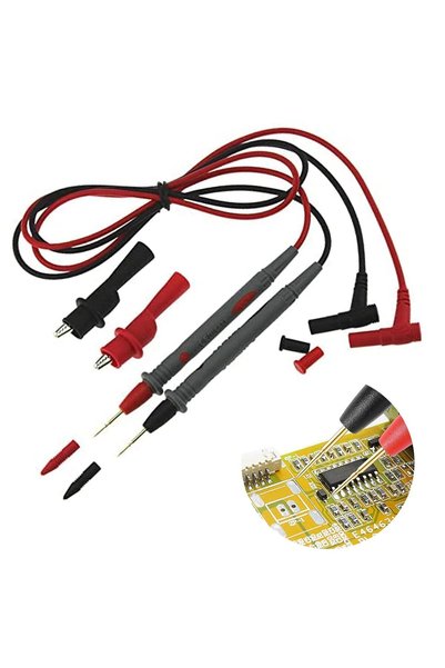 Generic 10A 1000V مجموعة اختبار متعددة المتر مقاطع التمساح التحقيق متعدد متر ...
