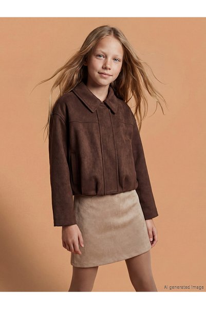 LC Waikiki سترة LCW KidsSuede Look للفتيات