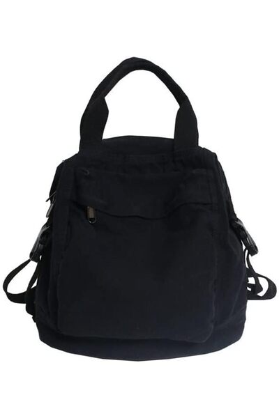 GENERAL Small Boho Canvas Backpack for Women Vintage Style Outdoor Travel Bag...