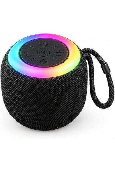 GENERAL مكبر صوت بلوتوث محمول مع ضوء LED وحلقة تعليق مدمجة وصندوق موسيقى احتر...