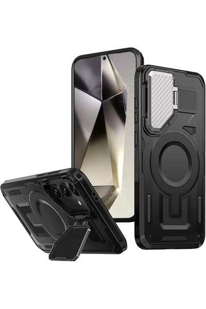 Noor Spark غطاء حماية للكاميرا متوافق مع سامسونج جالاكسي S25/S24 بلس، مع حامل...