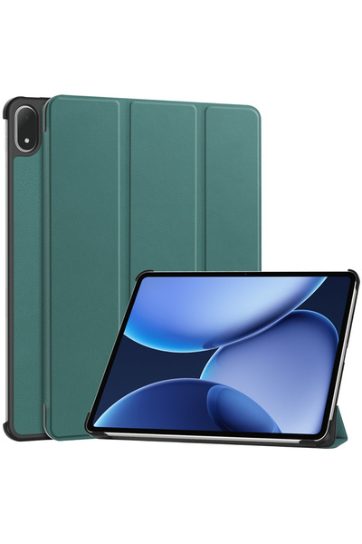 XGSM Husă tip carte pentru OnePlus Pad 3, Smartcase, verde
