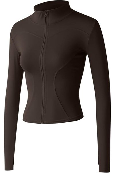 GENERAL Gacaky Women's Slim Fit Lightweight Athletic Full Zip Stretchy Workou...