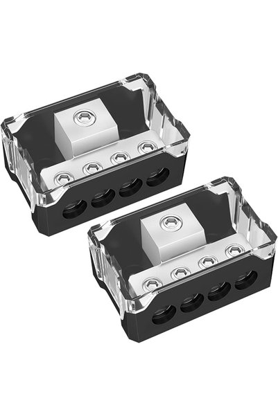 GENERAL 4-Way Speaker Power Distribution Kit, 0/4 Ga Input to 4/10 Ga Output ...