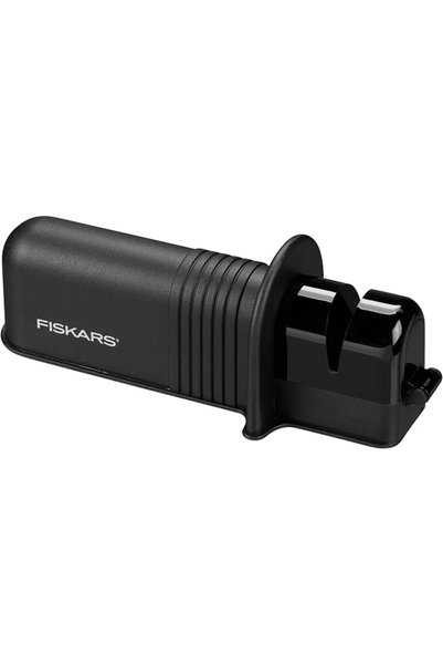 FiSKARS مبراة السكاكين والشفرات 1 قطعة باللون الأسود