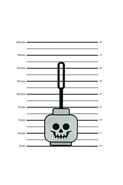 LEGO Gear 53648 Skeleton Head Glow-In-The-Dark Bag Tag