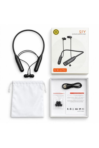 BLOOFY TECH Y12 Boyun Askılı Kablosuz Bluetooth Kulaklık, 100 Saat Pil Ömrü, ...