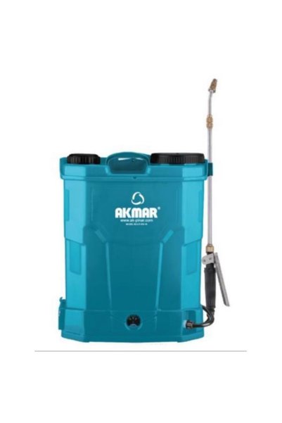 Akmar 16lt 130cm 5.5kg 12V 8Ah Sırt Tipi Akülü İlaçlama Makinesi