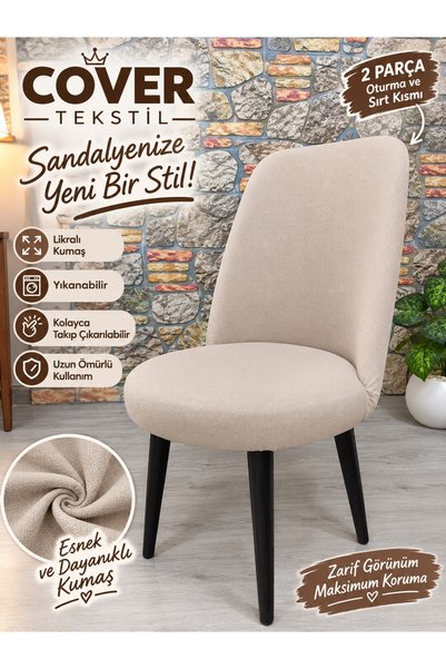 COVER TEKSTİL Navlaka za stolicu Teddy Kuhinja Dnevna soba Kafić Restoran Nav...