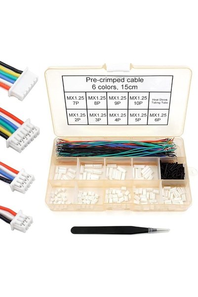 TERRIFI 1.25mm Pitch Connector & Pre-Crimped Cable Kit, JST Molex PicoBlade C...
