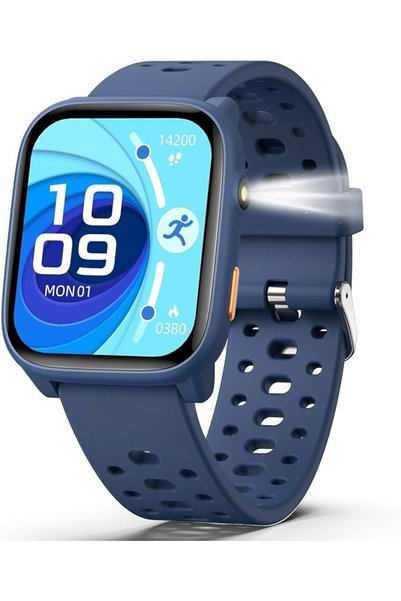 DMG TECH ساعة ذكية للأطفال من 6-16 سنة، ساعة ذكية للأطفال بشاشة 1.83 بوصة مع ...