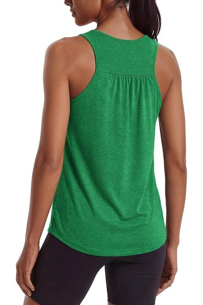 GENERAL PINSPARK Workout Tank Tops Woman Yoga Shirt Racerback Loose Athletic ...