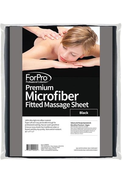 ForPro Professional Collection ملاءة سرير من الألياف الدقيقة عالية الجودة، خف...