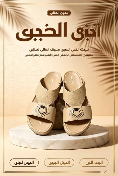 Saudi Step صنادل صيفية فاخرة قابلة للتنفس - نعال مريحة للقدم بتصميم سعودي