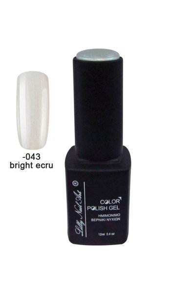 NO BRAND Ημιμόνιμο τριφασικό μανό 12ml - Bright ecru [40504008-043]