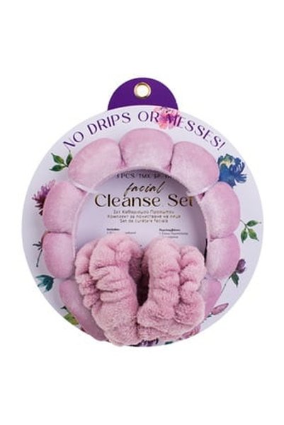OEM Skincare Set with Hairband & Lilac Cosmetic Bracelets - 3 pieces