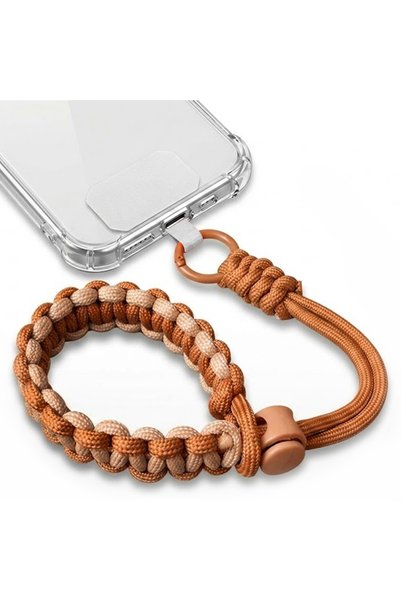 XGSM Șnur de telefon din nailon, 240mm, maro/cafea