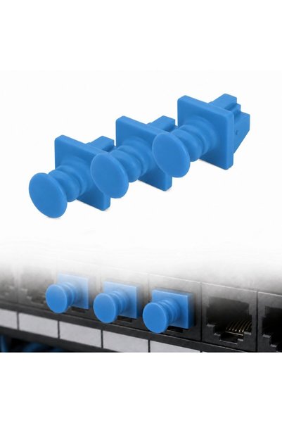 FONIX Set of 3 Dust Plugs for RJ45, PortGuard, Dust Protection, Anti-Humidity...