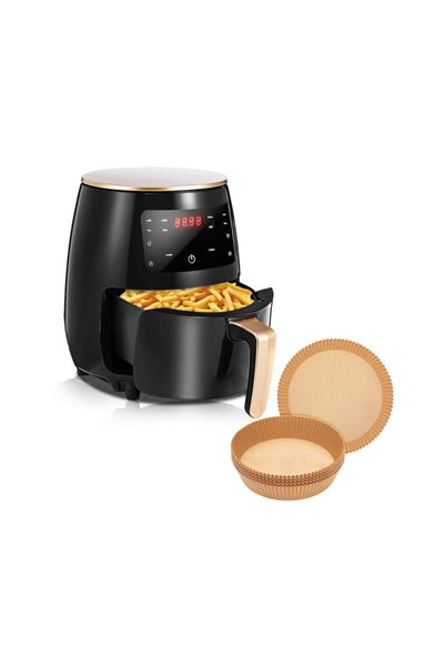 BSG TECH Pachet! Friteuză cu aer cald, fără ulei, capacitate 6 L, ecran digit...